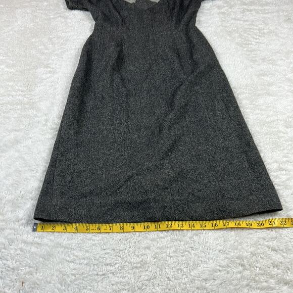 Vintage 50s 60s Kahn of Minneapolis grey sheath dress, size 15 - Picture 4 of 10